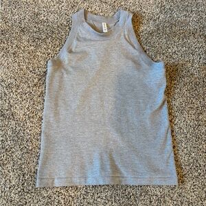 Athleta Gray/Blue Sleeveless Ribbed Tank Top.